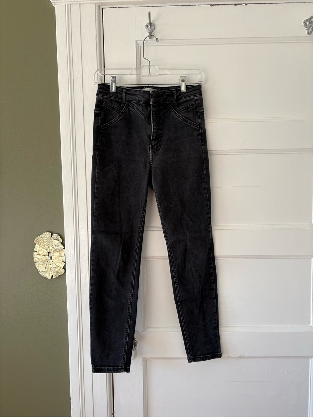 We the Free Black Cropped Skinny Jeans